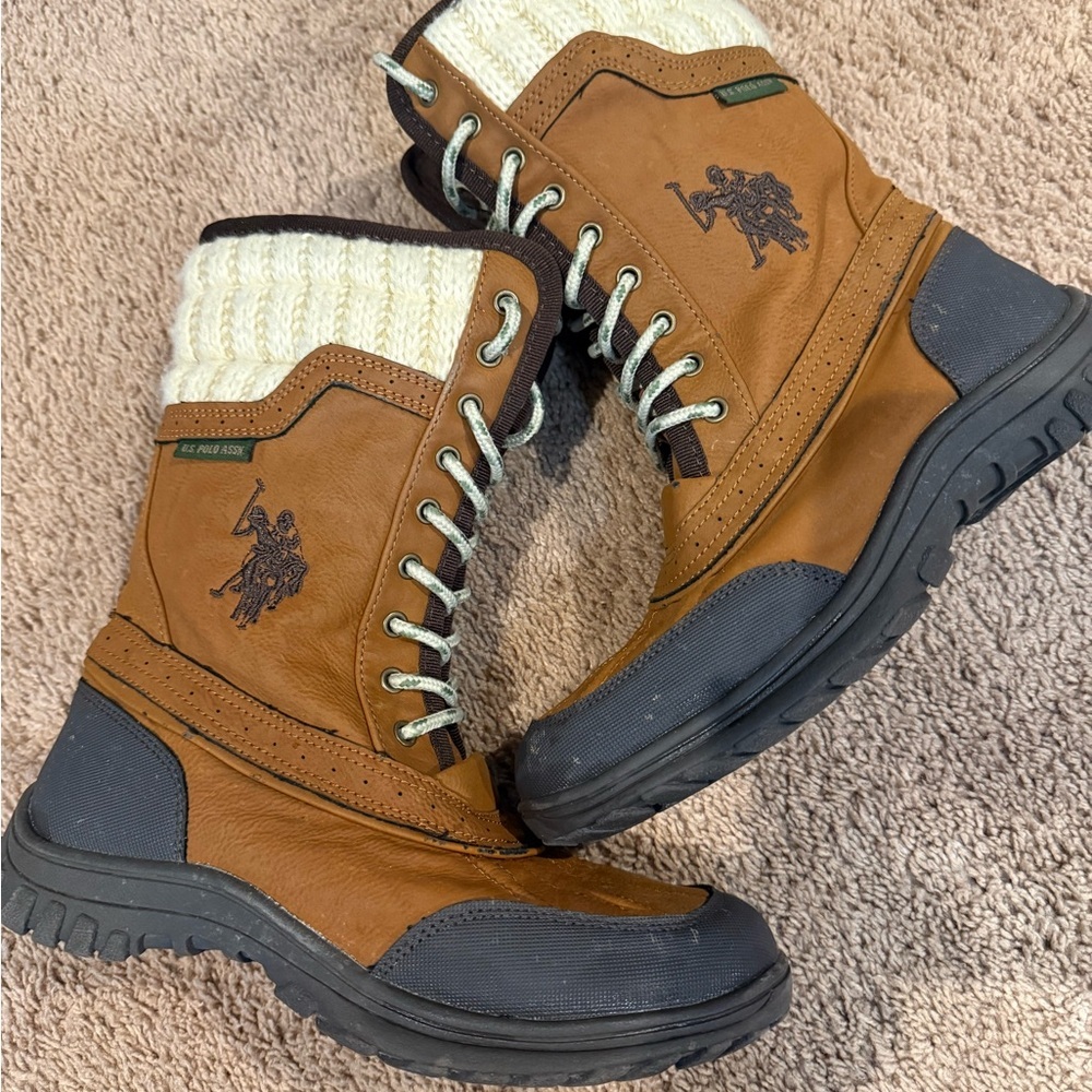 US POLO Association CRISP Women's Size 6.5 Tall Winter rubber Boots JTA4394 - Picture 9 of 12